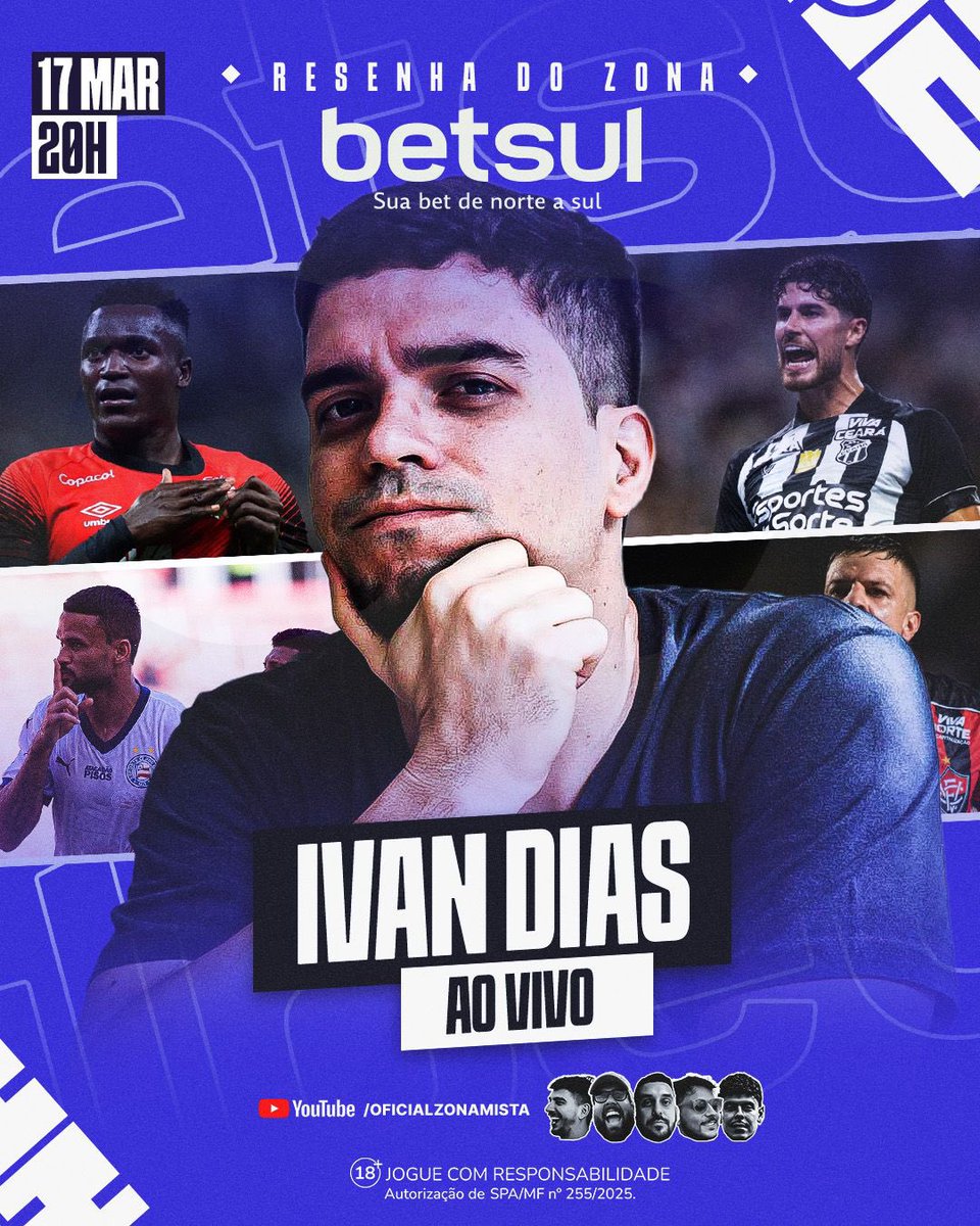 nossazonamista's tweet photo. 🤩DIA DE ZONA!🚨 

O Brasileirão engatou e amanhã já tem rodada de novo, então nada melhor do que aquela mesa redonda no Resenha do Zona. Pra deixar a resenha qualificada, vamos receber Ivan Dias Marques, jornalista conhecido da torcida tricolor que hoje comenta no 
Canal do Puco https://t.co/9r1OkkfgxG