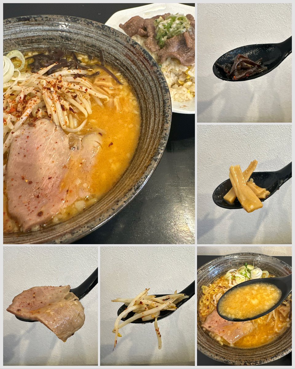 kiyoofdeath's tweet image. 灼熱RED（辛味噌） at 俺のラーメン こうた

#Heavy 星人𝗐
What's up??
2026年1月11日REBORN!!鶏豚乳化した白濁スープはコラーゲンたっぷり!ラードも深い!!#西山製麺 縮れ麺と絡めて濃厚!!辛さの選択は出来ないが卓上の魚粉de味変good!+ネギ塩牛タンチャハーン（LINE無料）‼️牛タンたっぷり最高ぉ🤣👍
