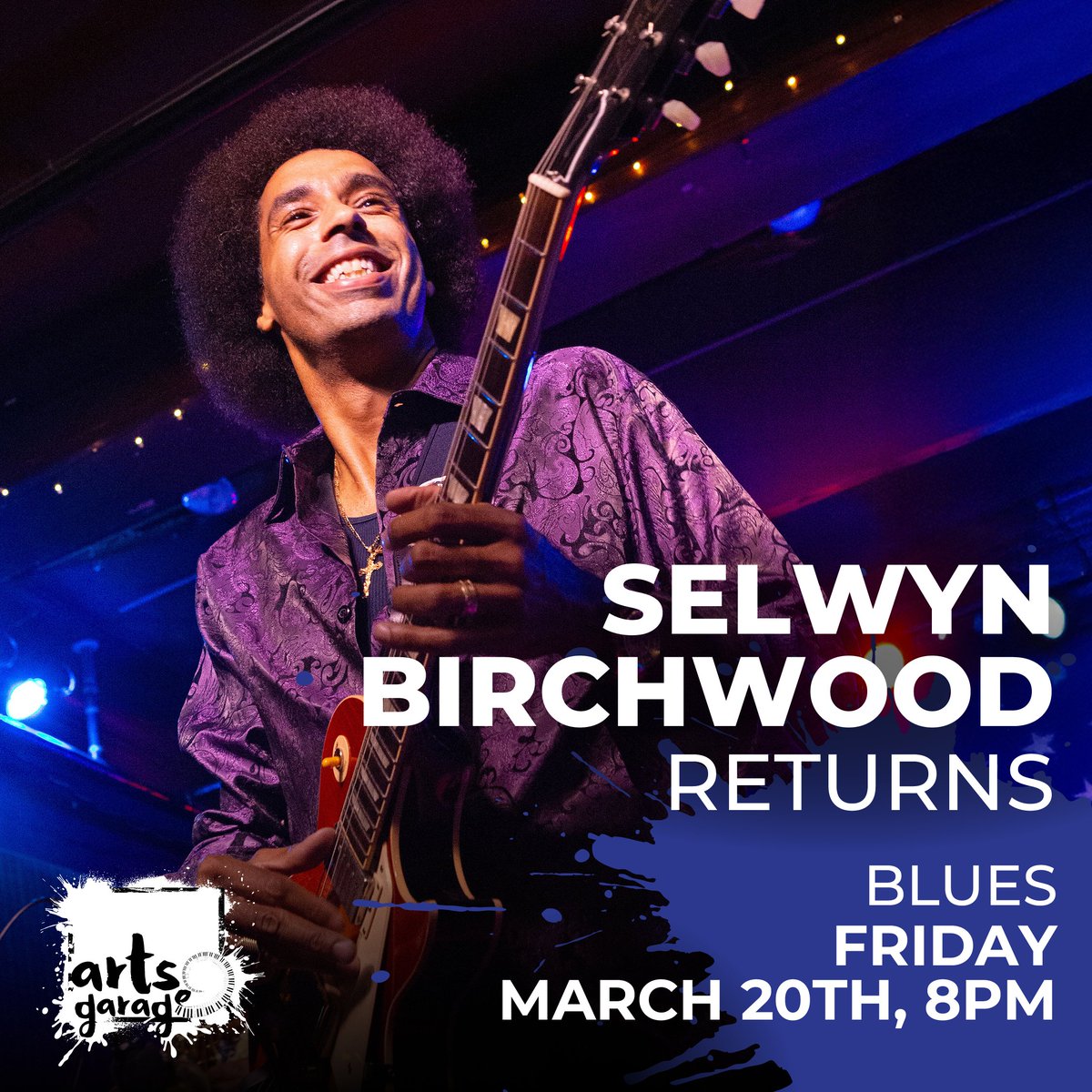 ArtsGarageFL's tweet photo. This week at Arts Garage! 🎶

3.20 | Selwyn Birchwood | BLUES

Tickets: https://t.co/ZD4l96qIYs

3.21 | Fortunate Sons | 60S CLASSIC ROCK/ WOODSTOCK

Tickets: https://t.co/UbrXbfeR33

3.22 | Jessica Fichot | FRENCH CHANSON/ SHANGHAI JAZZ

Tickets:  https://t.co/2gVVSdYez9 https://t.co/Fj6eBFV6zv