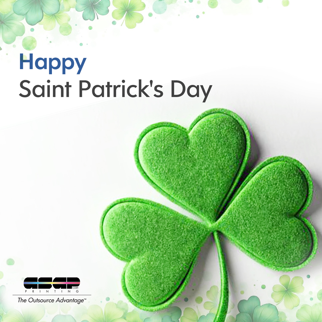 ASAPprintcorp's tweet photo. Why don’t you iron a four-leaf clover? Because you don’t want to press your luck. 

Happy Saint Patrick’s Day!  

#ASAPPrinting #SaintPatricksDay https://t.co/QFXw3KM0q0