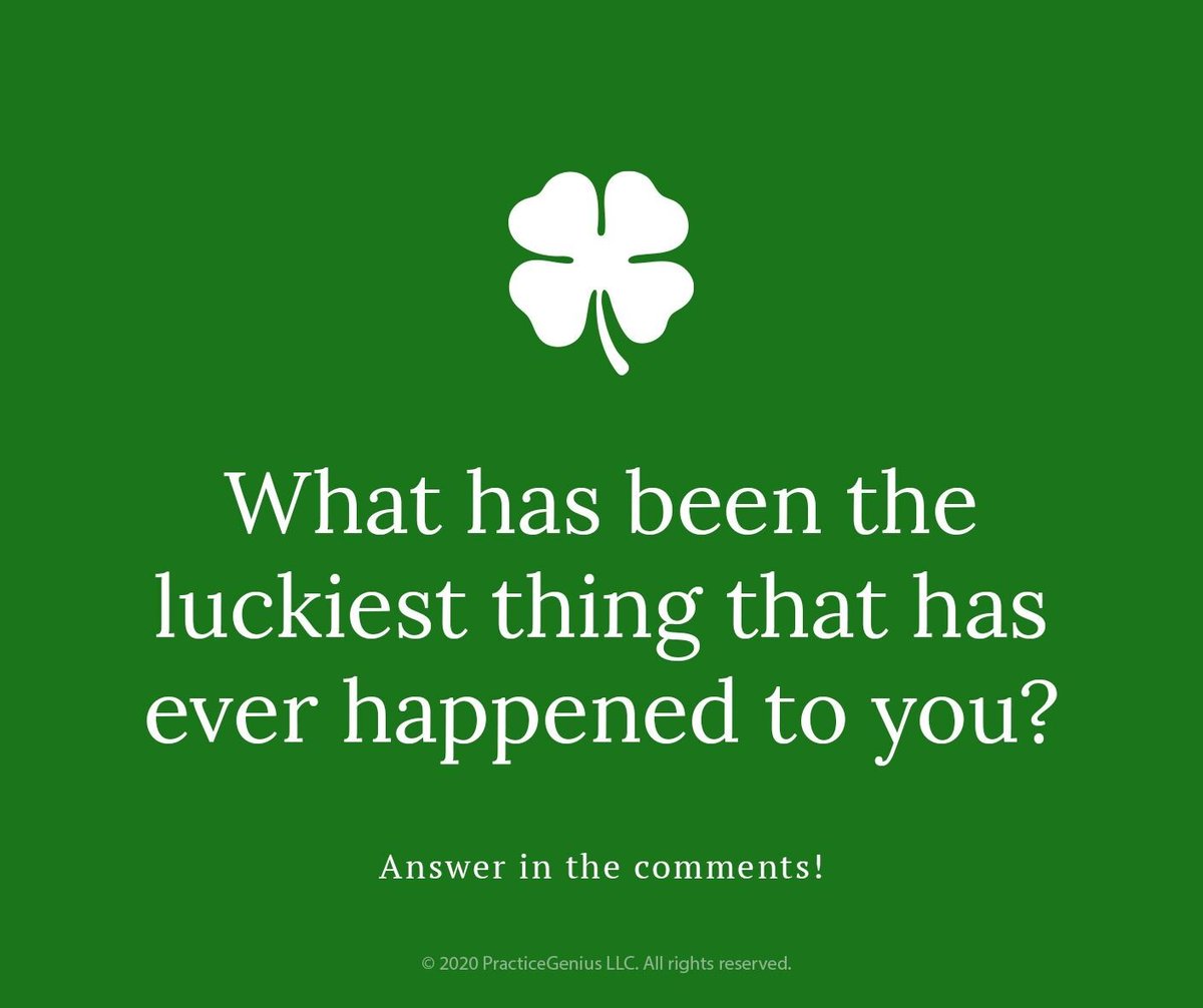 Happy St. Patrick's Day! We need to know, what is the luckiest thing that has every happened to you? #StPatricksDay #BlackburnOrthodontics