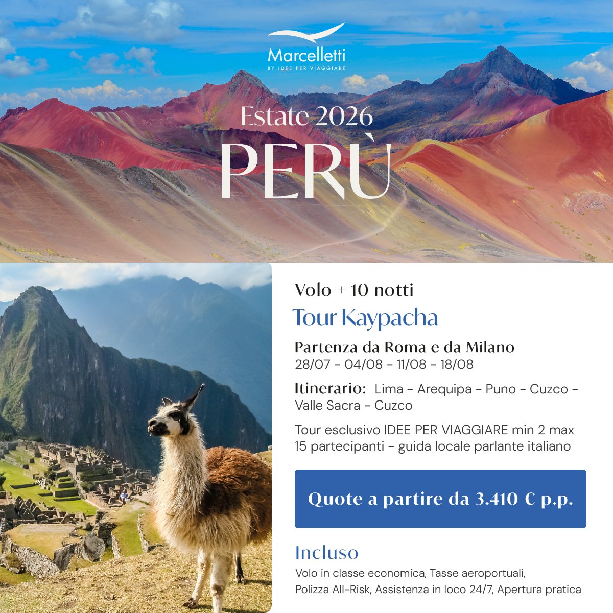 ideexviaggiare's tweet image. Il #Perù ti porta tra colori incredibili, #storia antica e panorami che non somigliano a nessun altro posto al #mondo.
Scopri di più: ow.ly/oMLt50YvfvA