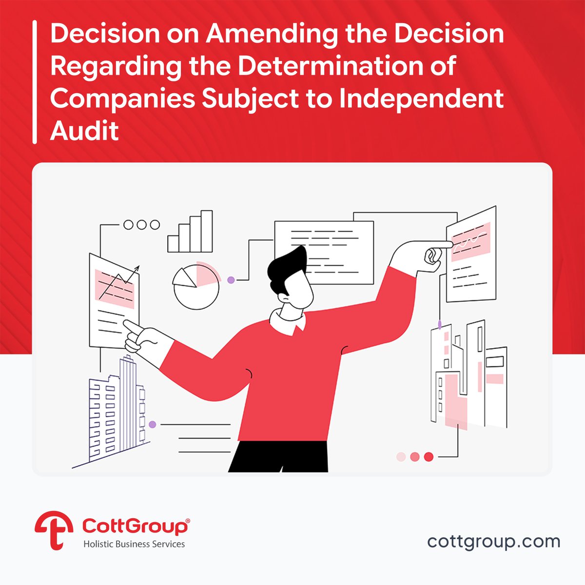 CottGroup's tweet photo. Decision on Amending the Decision Regarding the Determination of Companies Subject to Independent Audit
Click for further details: https://t.co/yX55iRdaNh
#independentaudit #presidentialdecree #CottGroup https://t.co/qeHGXKvT83