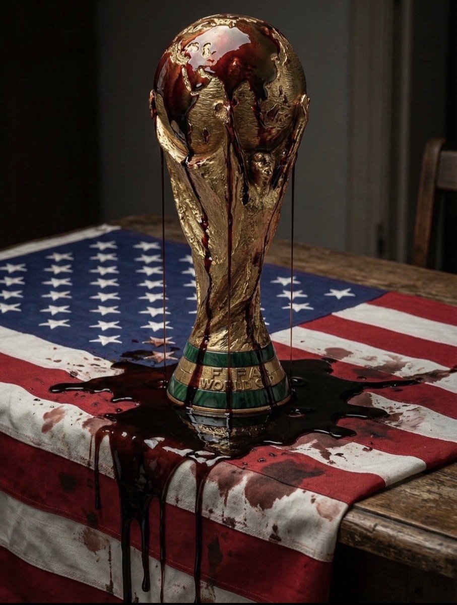 imprisonedinuk's tweet photo. @FIFAWorldCup @JellyRoll615 -#boycottfifaworldcup26 https://t.co/a1VKsHZUiy
