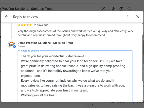 DampSolutions1's tweet photo. ⭐⭐⭐⭐⭐ Four recent 5‑star @Google reviews
From thorough assessments to clean, efficient workmanship &amp; clear communication, it’s great to see our team’s standards reflected so consistently.

We are proud of the work our teams deliver across every branch. https://t.co/YodeCOjgi2