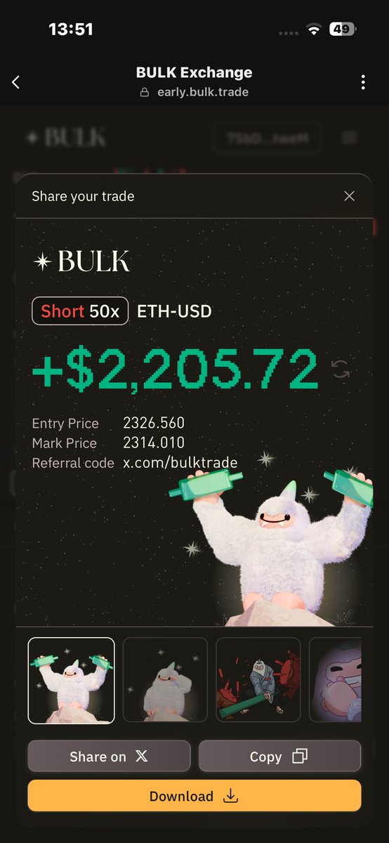 The_web3_Gee's tweet photo. Traded $BTC and $ETH today 
LFG @bulktrade, @solana @kdotcrypto https://t.co/q2Md2oKxPO