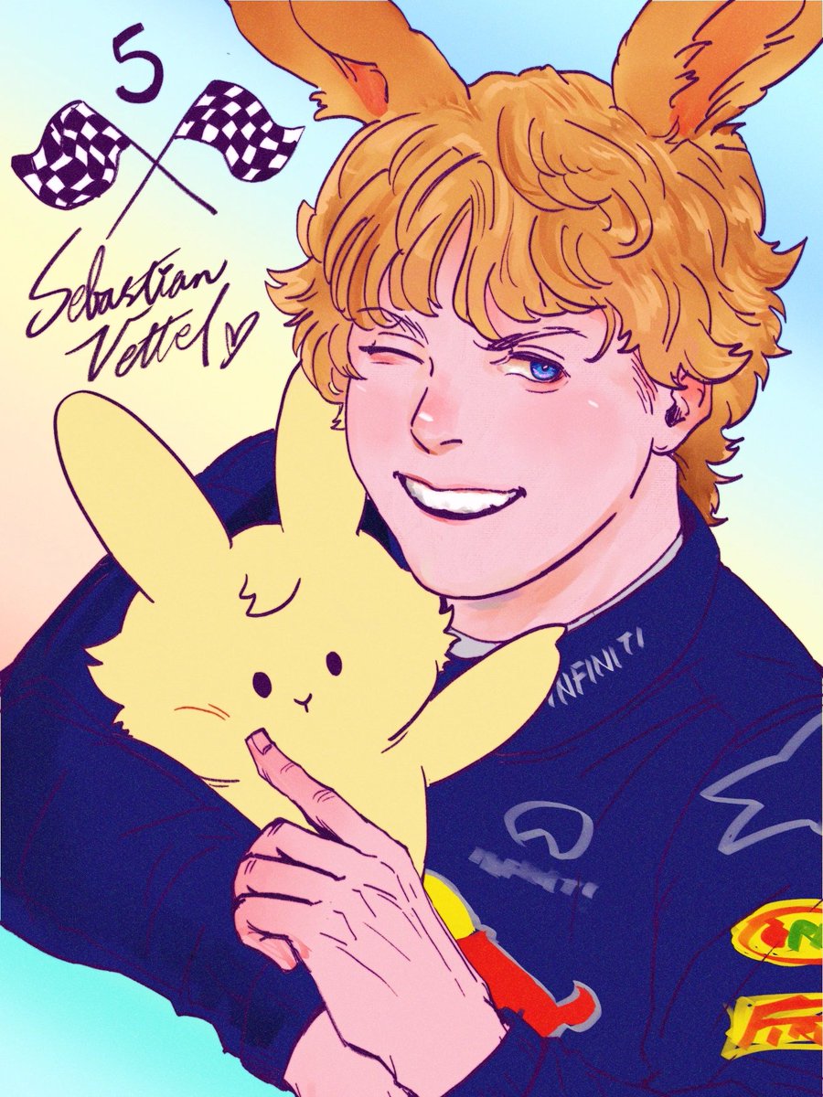 luosang24601's tweet photo. I love bunny Seb and Laoo Studio😭😭😭

#SebastianVettel #F1 #formula1 #SV5 #fanart https://t.co/Q7ji57UBGM