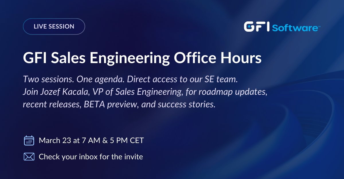 GFI Software tweet media