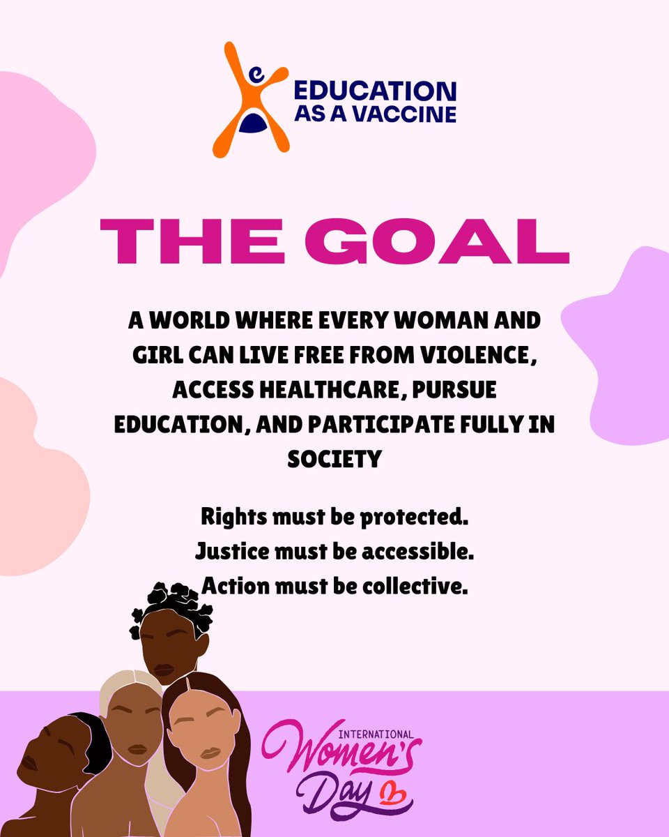 EVA_Nigeria's tweet photo. As we reflect on the International Women’s Day theme “Rights. Justice. Action. For ALL Women and Girls,��� it is important to remember that gender equality means ensuring every woman and girl can fully exercise her rights. https://t.co/EvjEZX9WpE