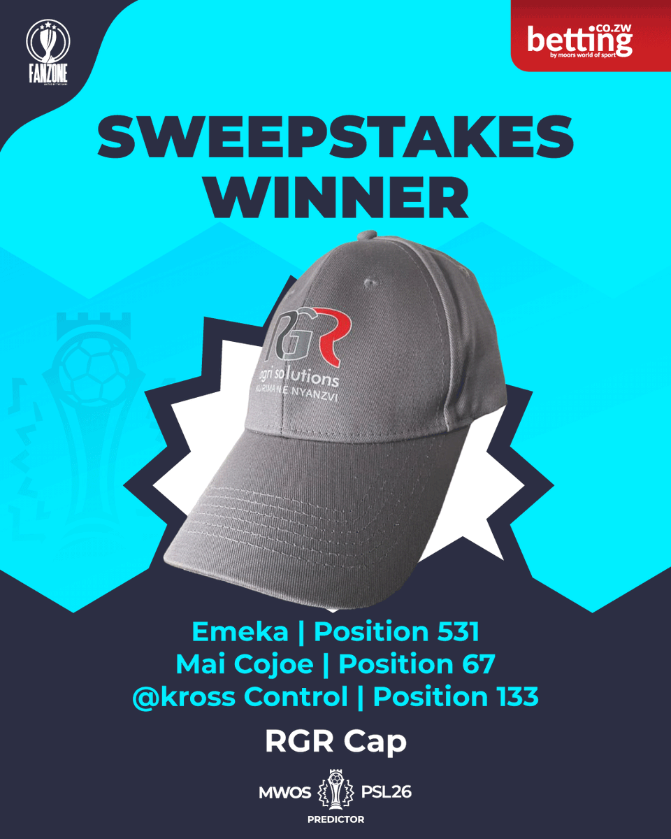 Fanzonezw's tweet photo. 🎉 We have our first MWOS PSL Predictors Sweepstake winners of 2026!

Congratulations to our lucky winners! 🏆 Make sure you keep your phones on as you will be contacted soon with details on how to claim your prizes.

And for everyone else feeling a little jealous… 👀 don’t worry, there’s still plenty of chances to win! Get your predictions in and you could be next.

⚽ Head over to https://t.co/Lw83nf63kZ and start predicting or use the link below! https://t.co/zrc3s5KNxY

#Fanzonezw #MWOSPSLPredictors #UnitedByTheGame