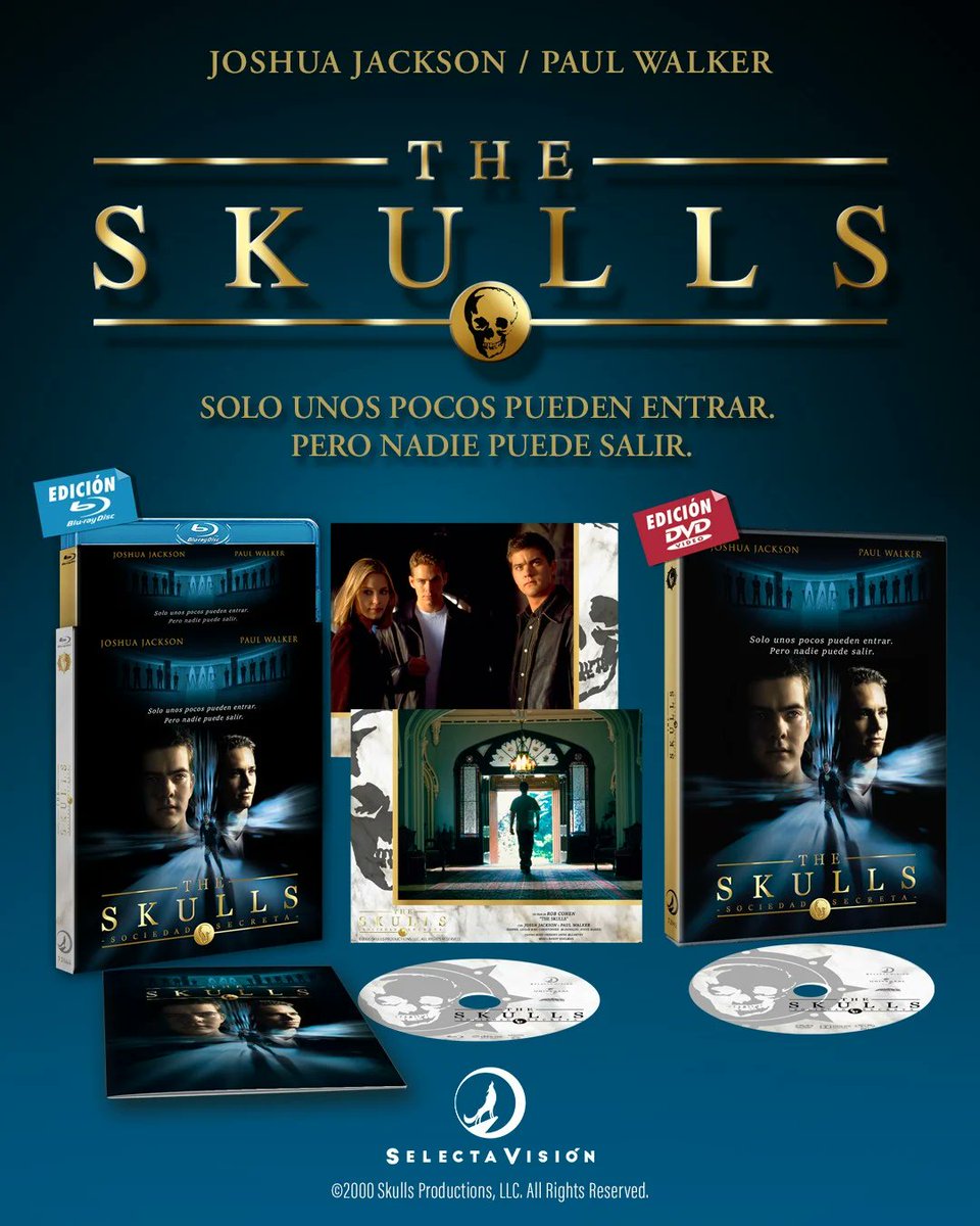 coquesaeba's tweet image. @SelectaVision  💖 
Bien por selecta recuperar ahora en Bluray (El Dvd anterior era de Lauren films) esta buena película con el genial Paul Walker 👏🏻 
#theskull #paulwalker #selectavision