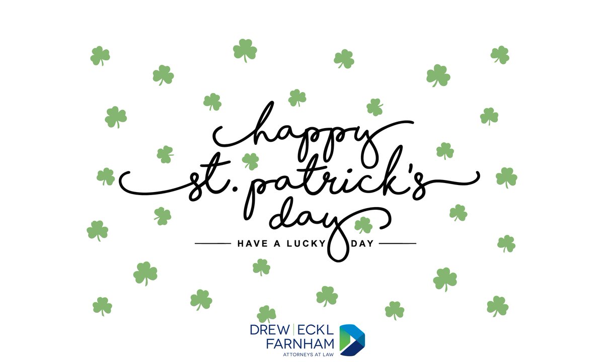 DEF1983's tweet photo. May your coffee be strong, your meetings be short, and your luck be Irish today! ☘️ Happy St. Patrick's Day from our team to yours. #LawyersofX #Attorneys #StPatricksDay https://t.co/smGkmXL3rf