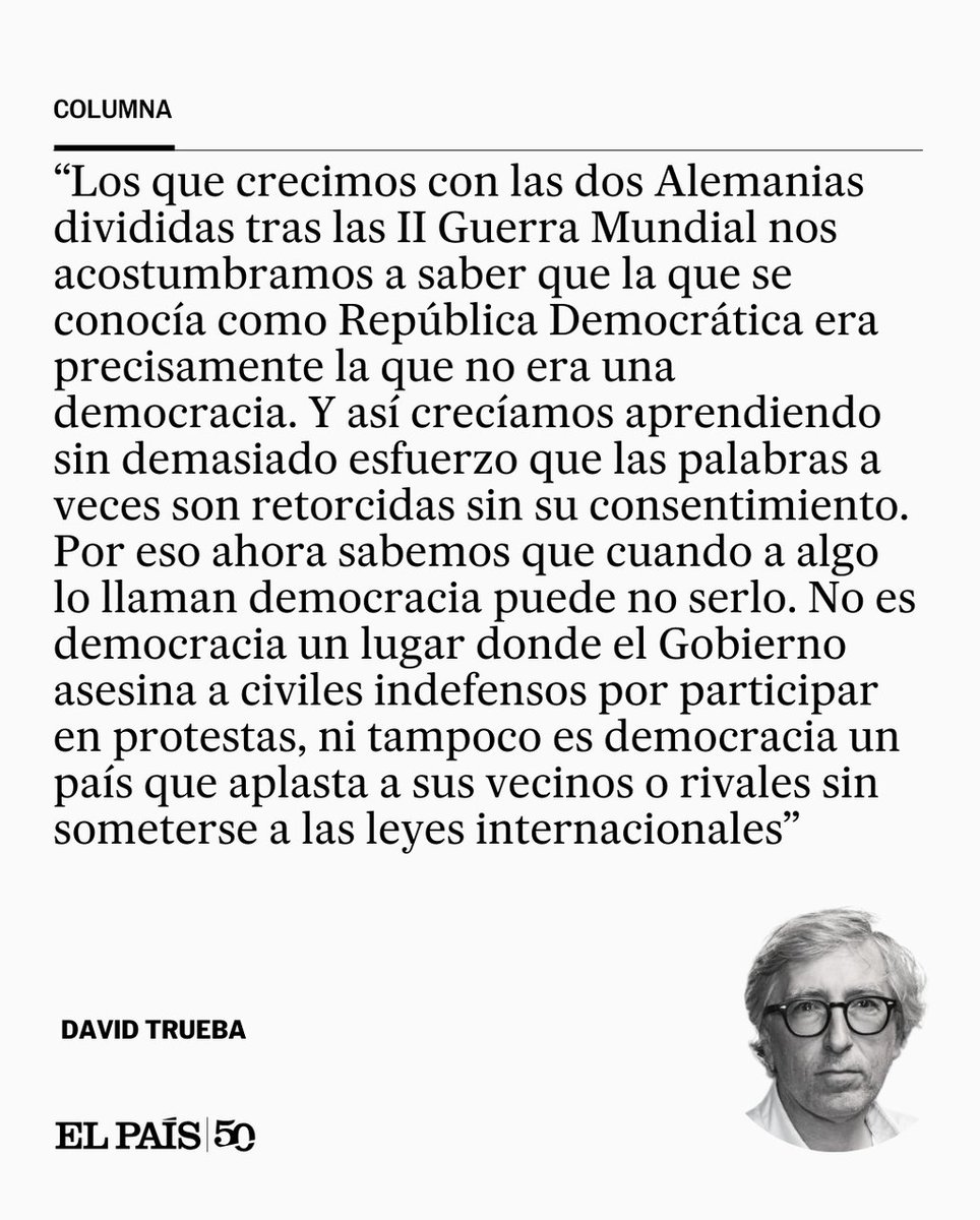 el_pais's tweet photo. Columna | "Ahora le ha tocado el turno a la expresión 'sentido común'. [...] En realidad se refieren a una particular idea de lo común, casi siempre expropiada a los demás, y de una particular idea del sentido", escribe David Trueba https://t.co/7E6tXze8qI https://t.co/tpOX4EEZmw
