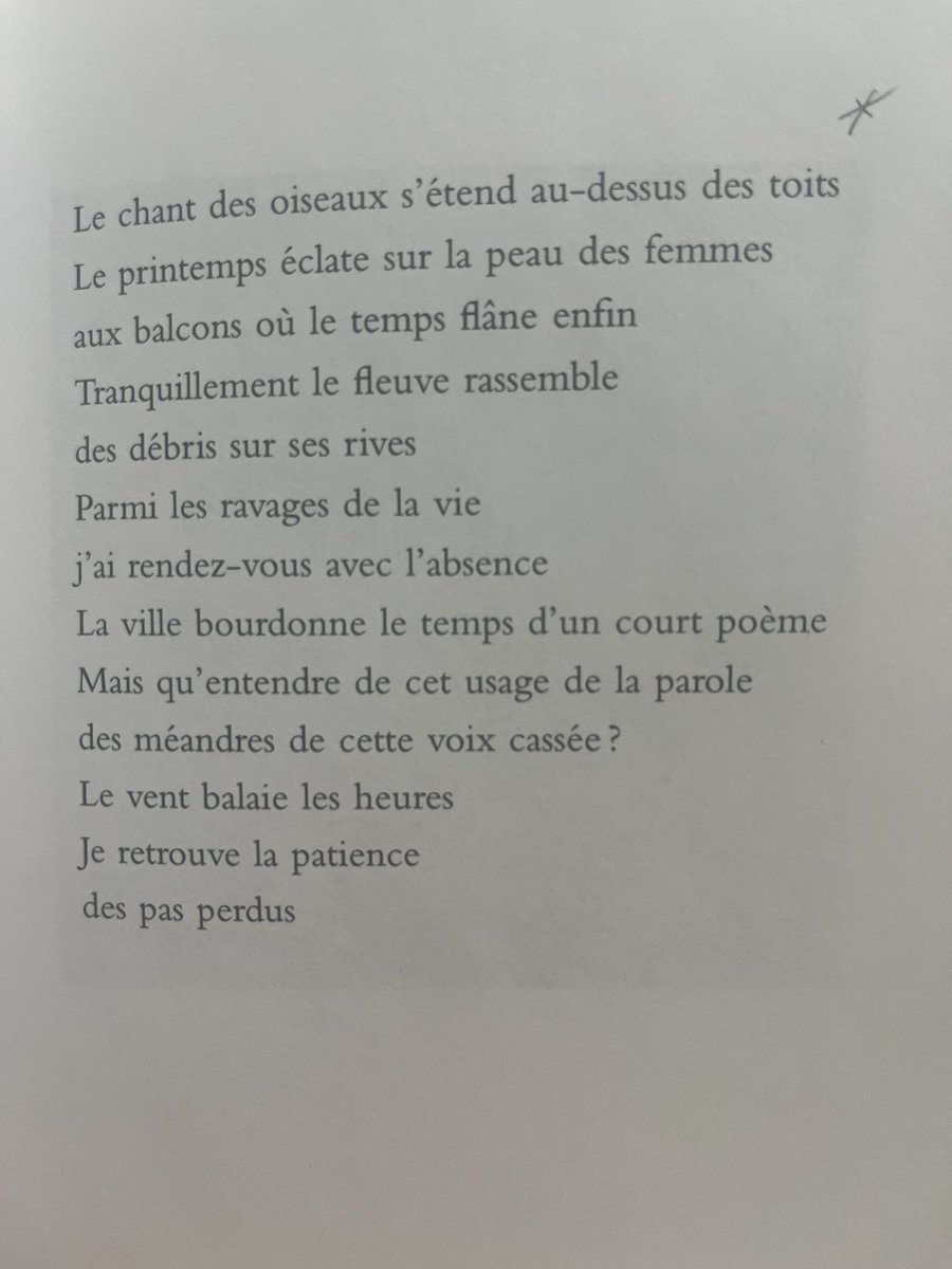 p0ezi's tweet photo. Claude #Paradis, Le chant des oiseaux …, Les mêmes pas, Éditions du Noroît (2001: 35)
#poésie #poème #femme #balcons #printemps #temps https://t.co/29Ql0hxzgG