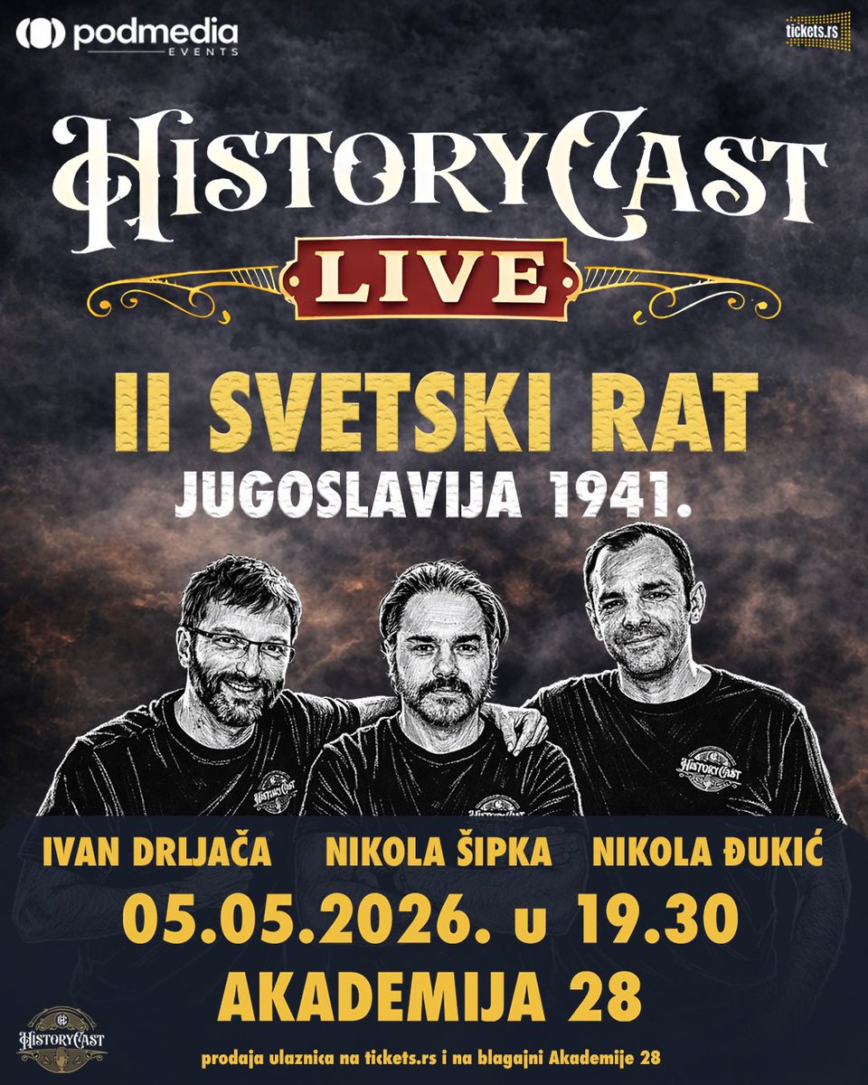 HistoryCast tweet media