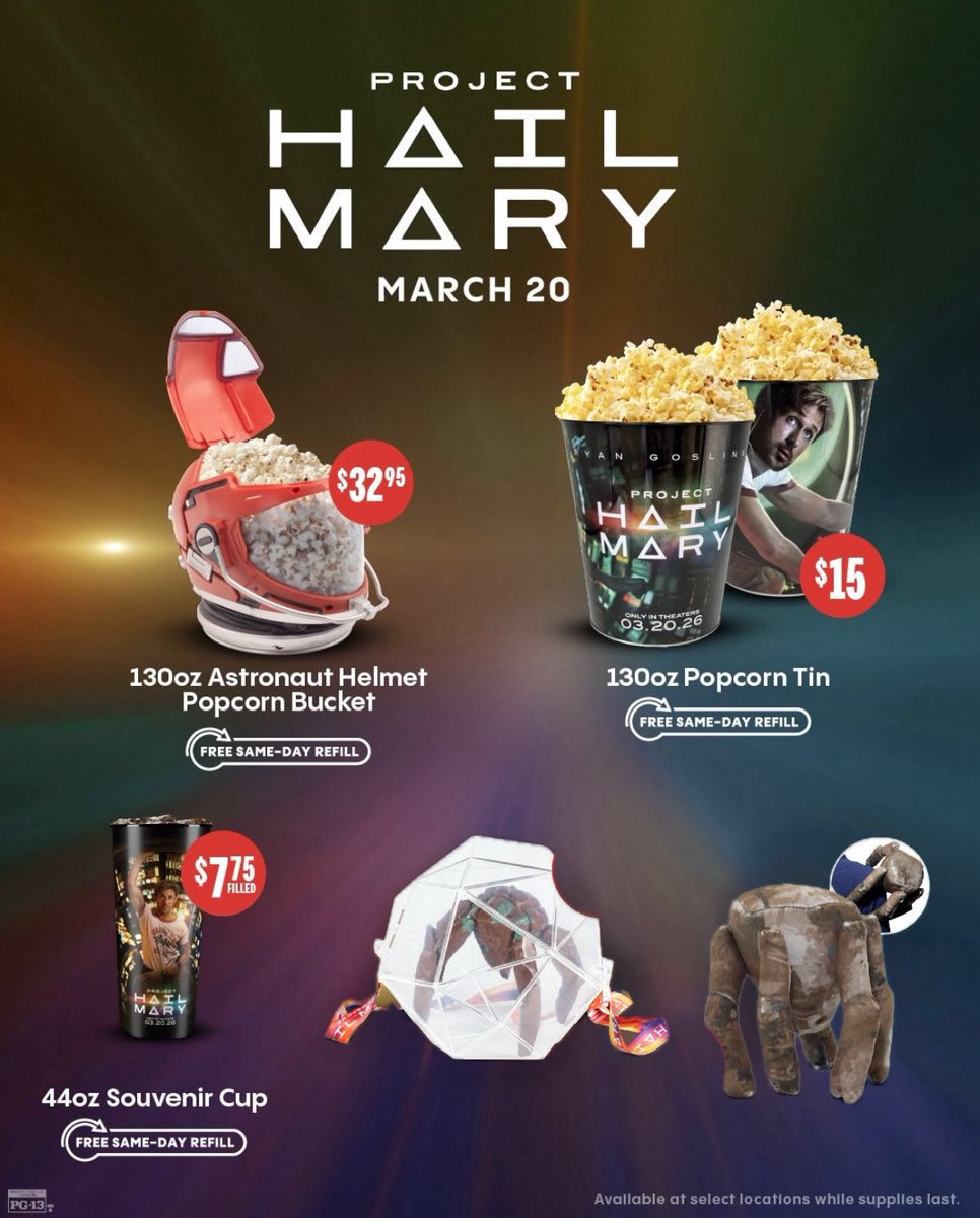 FunkoPOPsNews's tweet image. Cinemark reveals their Rocky Habitat Popcorn Bucket and Rocky Shoulder Buddy! For Hail Mary! Now in stores ~

#HailMary #Cinemark #Popcorn #FunkoPOPNews #Funko #FunkoPOP