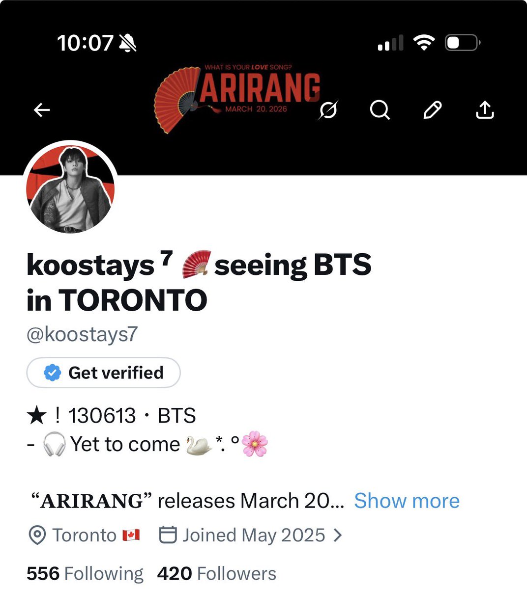 jas⁷ 🪭seeing BTS in TORONTO tweet media