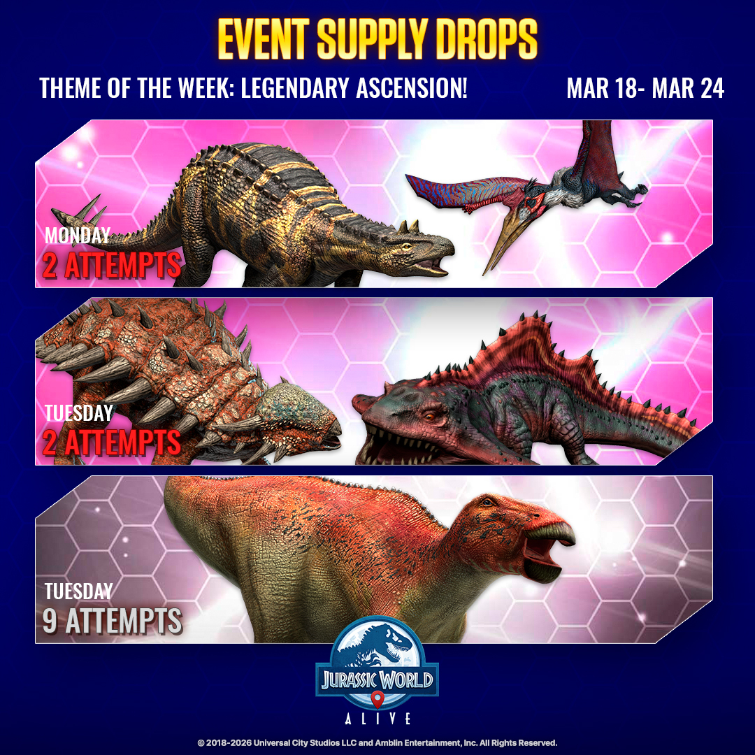 Jurassic World Alive tweet media