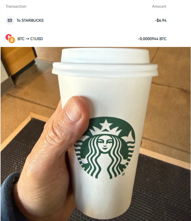 rhynoC77's tweet photo. First time I've ever spend $BTC; instant conversion to stablecoin and settlement through @KinesisMonetary new Visa Debit card. Very Cool!
@BreakingJekyll 😎 https://t.co/fHFZUYALXv