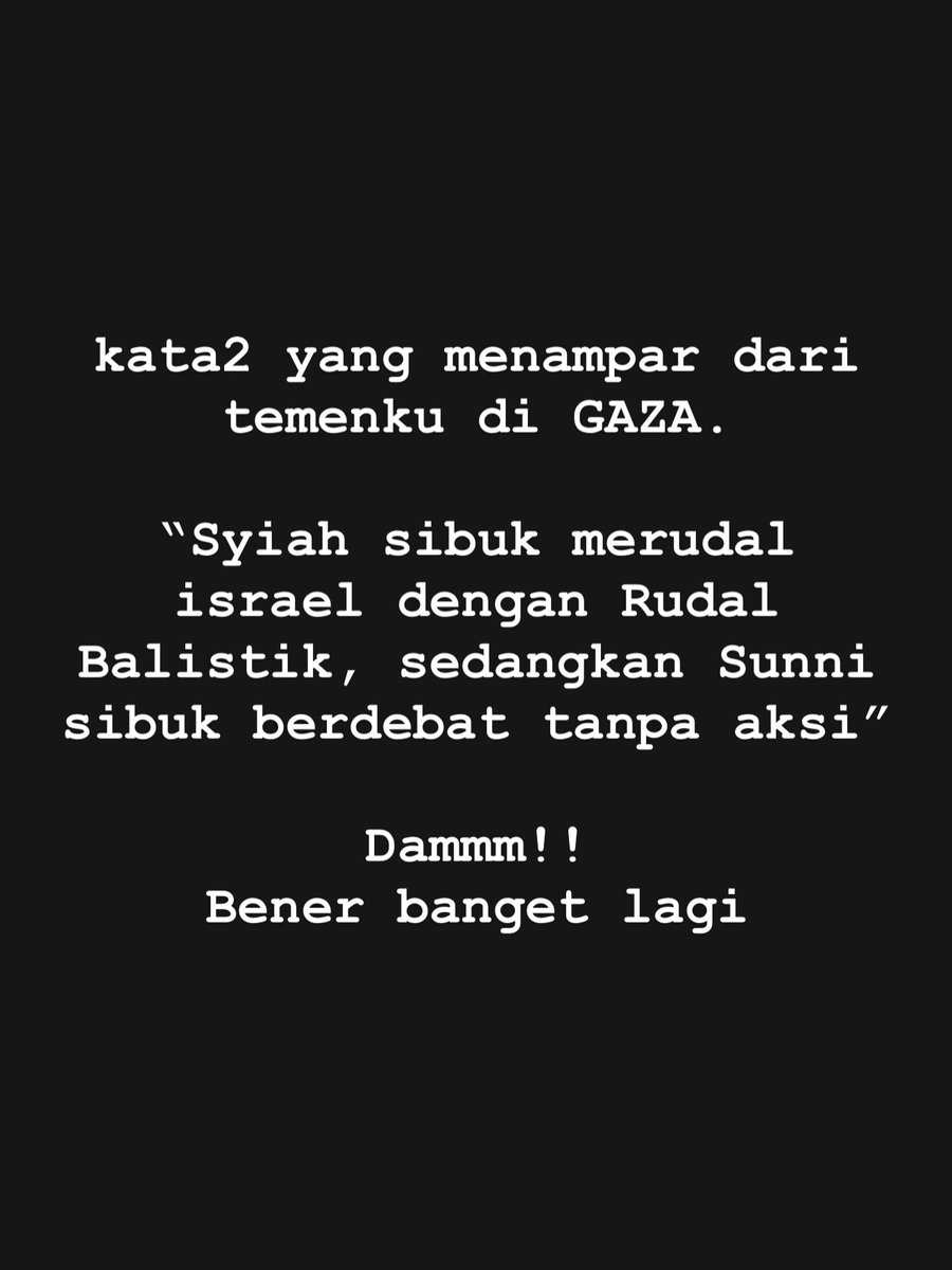 Berasa ditampar sama warga Gaza.
Ya Allah, ampuni kami karena belum maksimal dalam memperjuangkan Palestina 😭