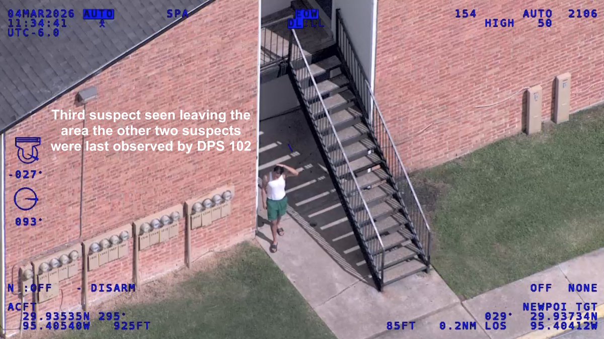 TxDPSSoutheast's tweet photo. ๐ฅAir Ops Tuesday ๐ฅ
Our DPS air crew assisted local agencies with another felony arrest by helping coordinate with responding units and a K9 to establish a perimeter.
Thanks to great teamwork, all suspects were taken into custody ๐๐
#TxDPSSETX #AirOpsTuesday https://t.co/6J91Oe2koM