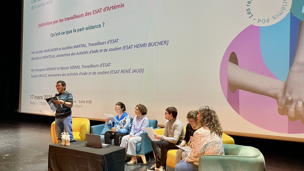 departement86's tweet image. #Handicap | « Rendez-vous d’Artémis » : une journée de sensibilisation autour de la pair-aidance 🙌

✅ Offrir un temps de rencontre et de réflexion partagé entre les personnes en situation de handicap, leurs familles, les proches aidants et les professionnels

💬 Sybil Pécriaux,