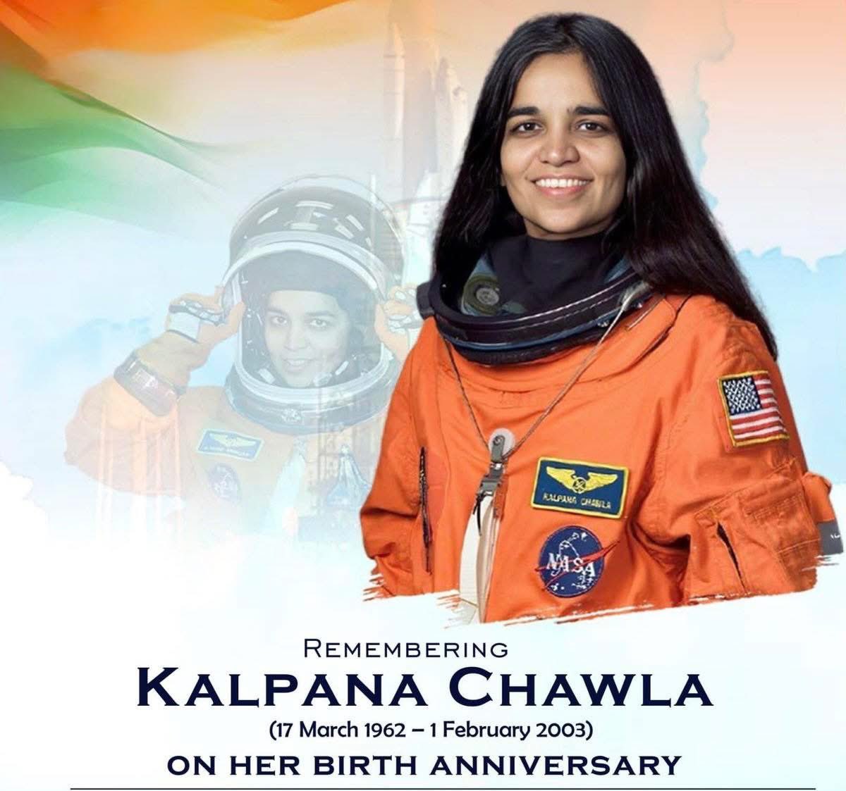 Honouring the legacy of Kalpana Chawla on her birth anniversary. A true pioneer who proved that dreams have no limits.

An inspiration to millions, her courage and achievements in space exploration continue to motivate generations across the world.
