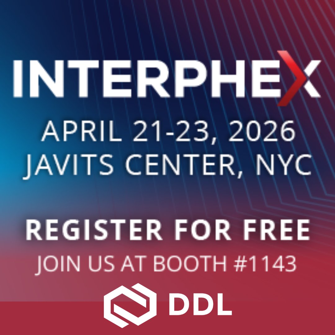 DDLIncorporated's tweet photo. The @DDLIncorporated team is heading to @INTERPHEX 2026 in NYC.

Register for free here:
https://t.co/ujEhB0XBRf

Stop by Booth #1143 to connect about pharmaceutical packaging testing, medical device testing, and material testing.

#INTERPHEX #PharmaPackaging #MaterialTesting https://t.co/qyfOaGFujH