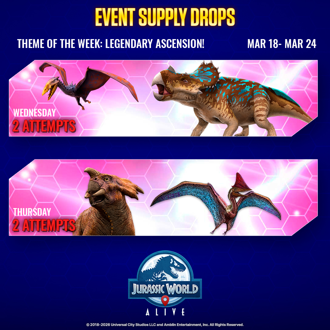 Jurassic World Alive tweet media