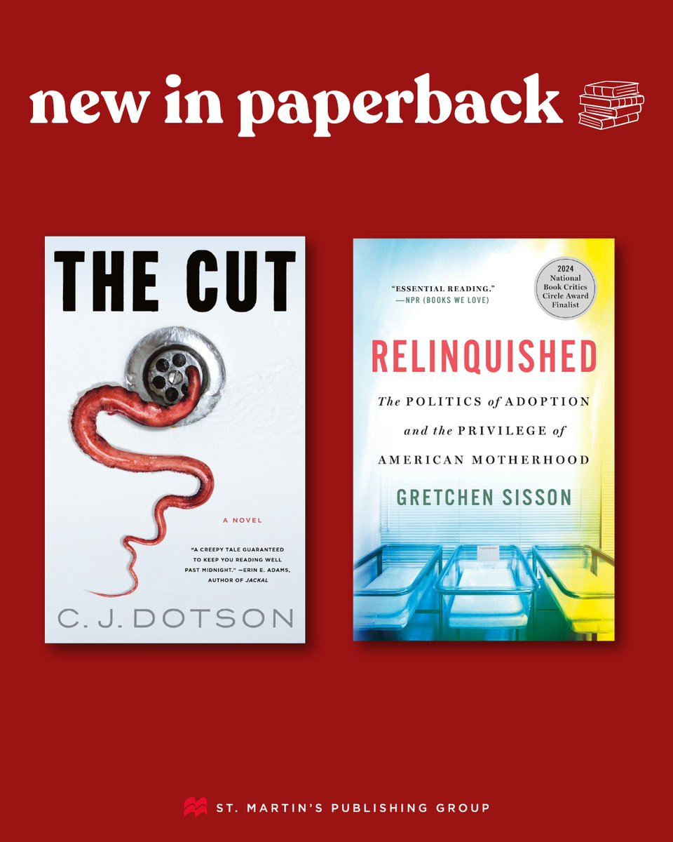 Happy #PubDay! New this week:

🥀 YOU DID NOTHING WRONG
🪶 THE FEATHER WARS
🔮 ONLY SPELL DEEP
🔦 FINLAY DONOVAN CROSSES THE LINE
🍼 STAKEOUTS AND STROLLERS
👁️ THE PRACTICE OF ATTENTION
💙 THE PROSPEROUS HEART

Out now in #paperback:

🩸 THE CUT
👩‍🍼RELINQUISHED