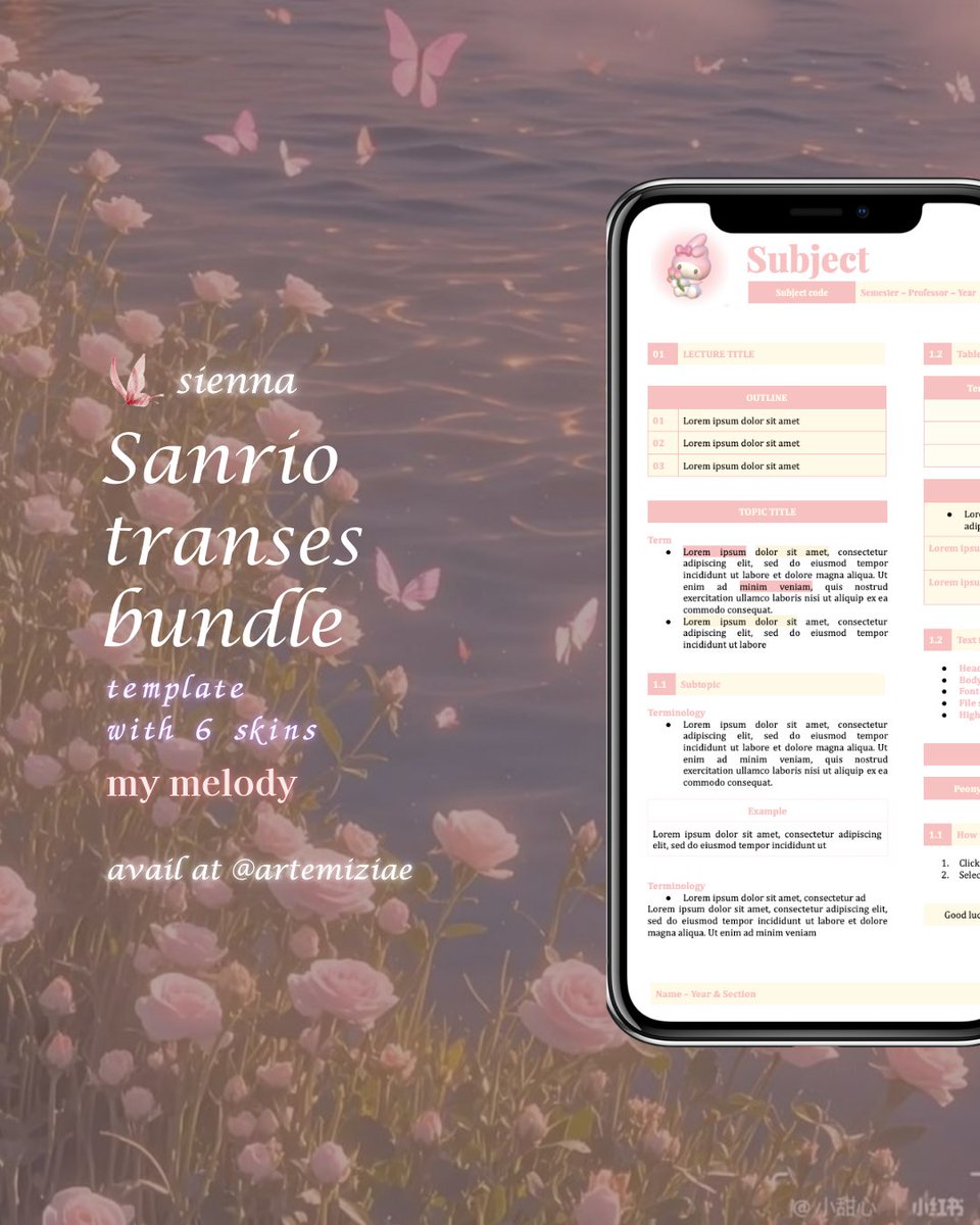 artemiziae's tweet photo. 𝙨𝙖𝙣𝙧𝙞𝙤 𝙗𝙪𝙣𝙙𝙡𝙚𓇢𓆸
get your pretty transes / reviewer template for note-taking &amp; reviewing ! ⋆˚꩜｡
~ dm for orders

#review #reviewer #study #digitalnotetaking #digitalnotes #transes #notes #digital https://t.co/Wlh8KpDi1u