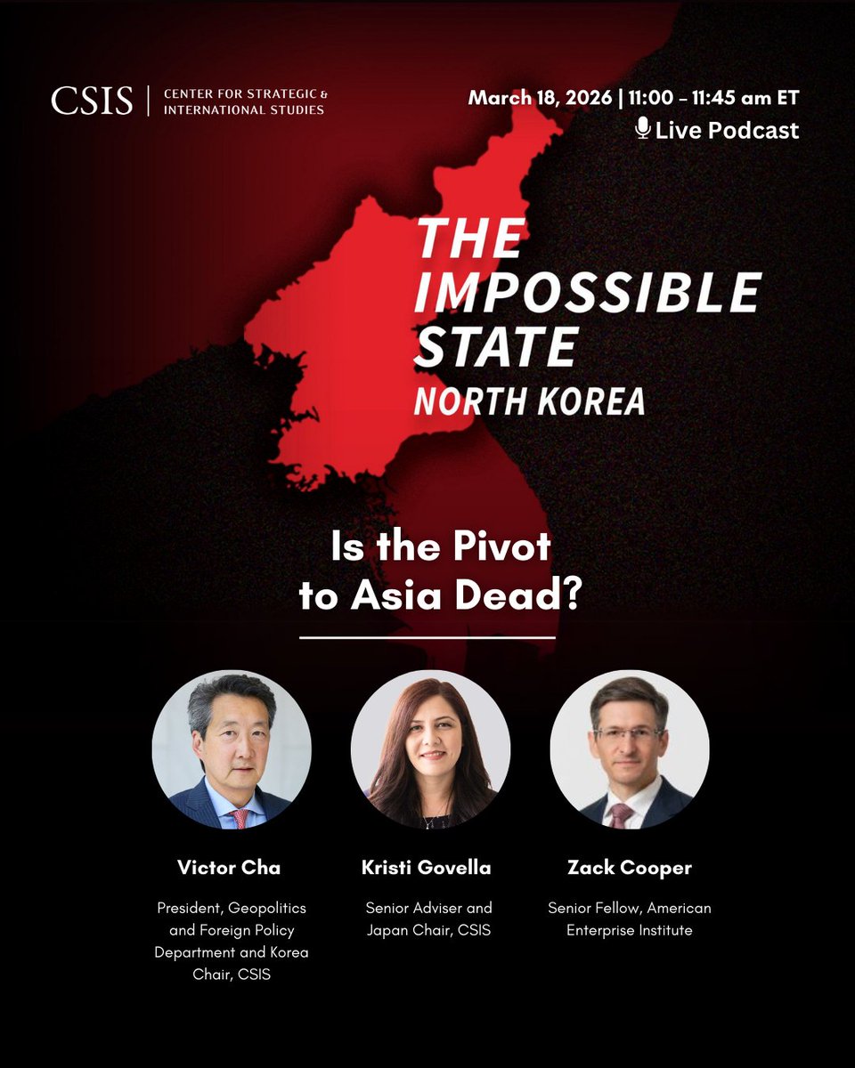 CSIS Korea Chair tweet media