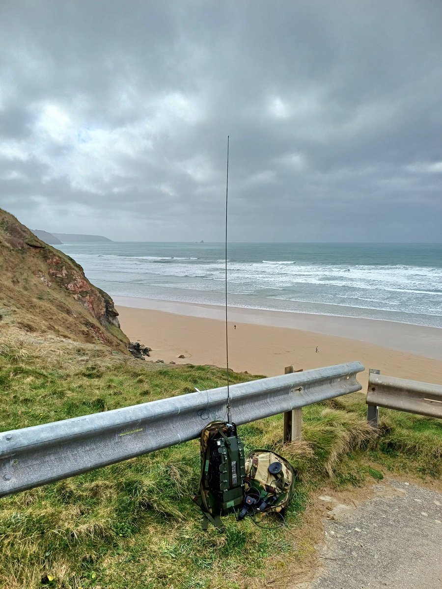 A bit overcast in Perranporth but gave the clansman a field test.