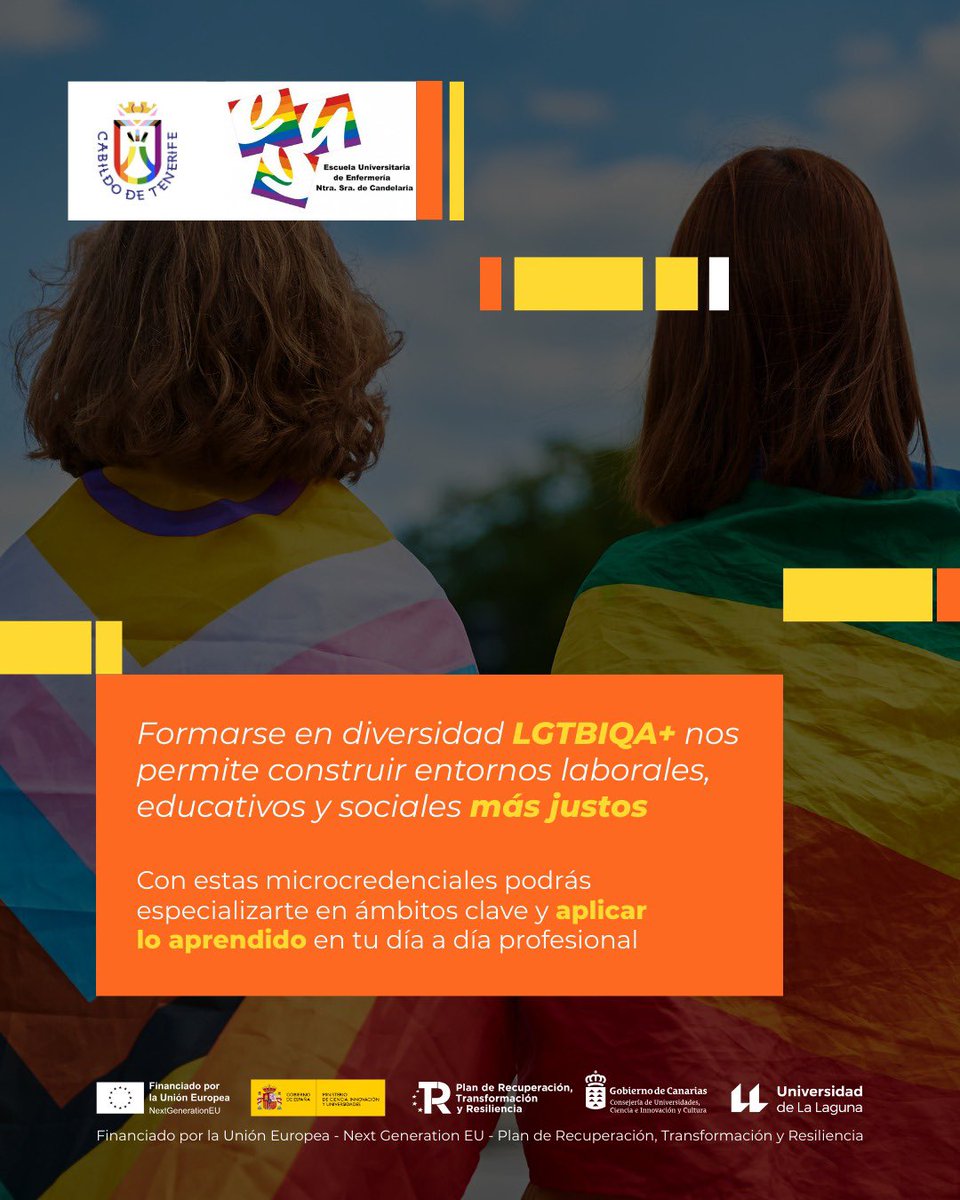 adhmelian's tweet photo. Arranca la 🏳️‍🌈🏳️‍⚧️ Formación Específica en Diversidad LGTBIQA+ (@ULL), en la que imparto el curso 📖 “Intervención social y comunitaria en la diversidad LGTBIQA+”,

Se abordan modelos comunitarios, políticas públicas y el diseño de proyectos de inclusión.

🔗https://t.co/umAG47bKFG https://t.co/Prwnps6OBu