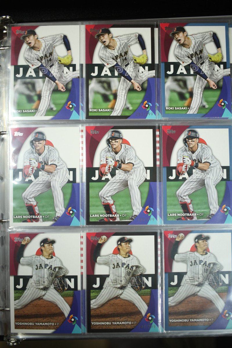 DEDEDEN0167's tweet photo. WBCコレクションの紹介9
DEDENCollection  
番外編1

2023 topps series2 WBC

オートはあと6枚まで来ましたが
なかなか厳しい(^_^;)
ブルーもバエズ、リンドア未入手

ゴールドは気長にやってます
常時募集中

#DEDEN募集中
#topps
#toppsjapan 
#WBC 
#侍JAPAN 
#大谷翔平
#DEDENCollection https://t.co/diYleL9s4N