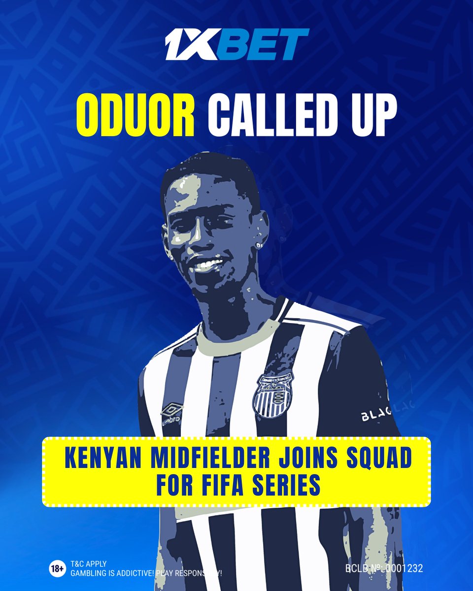 1xbetkenya_'s tweet photo. ODUOR GETS THE CALL 🇰🇪🔥

Benson Oduor has been called up to the Kenya national team for the FIFA Series in Rwanda.

A big chance to represent the nation and show his quality on the international stage. ⚽ https://t.co/iMjRsr0iij