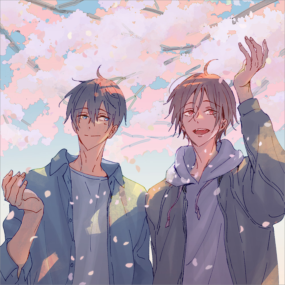 っていうような絵を昔描いたなぁと思ったけどメディア欄に残ってなかったので。やはり桜と遙凛ちゃんは本当にお似合いですね…