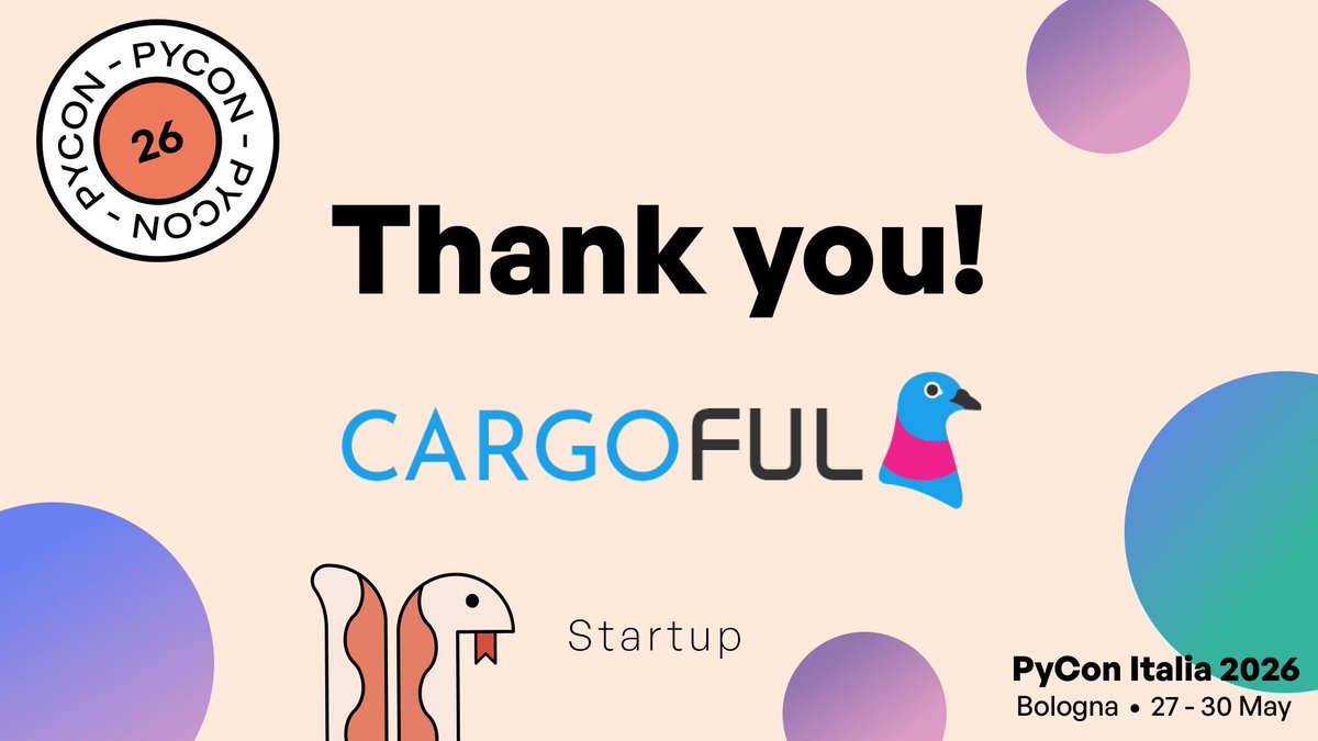 PyCon Italia tweet media