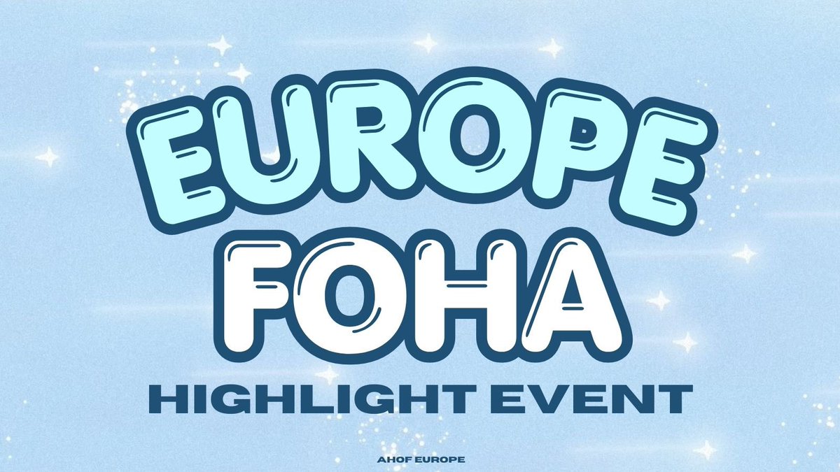 AHOF EUROPE tweet media
