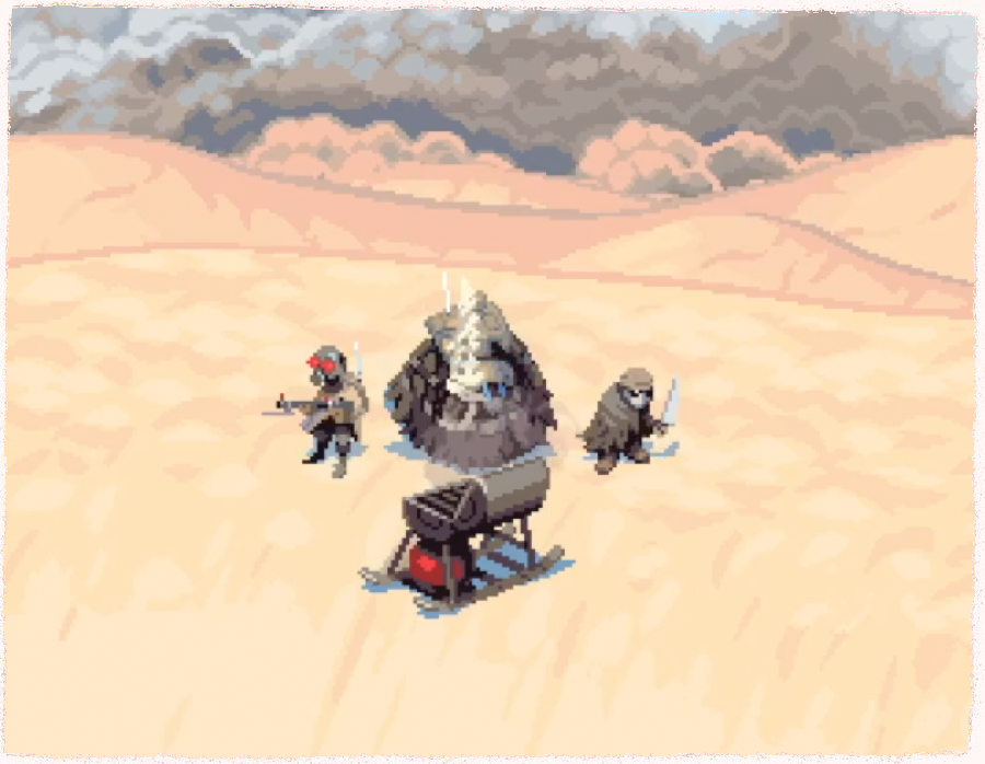 Hey Scott, the Shifting Sands raiders invite your dudes to a BBQ on the dunes. 

They're going to grill up some mean bugmeat burgers 🍔... 

Can you come over?