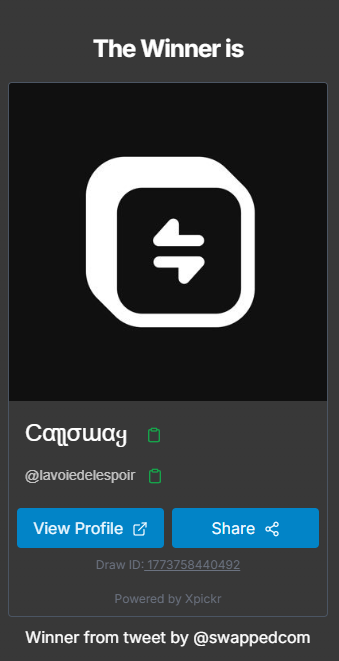 Swapped.com tweet media