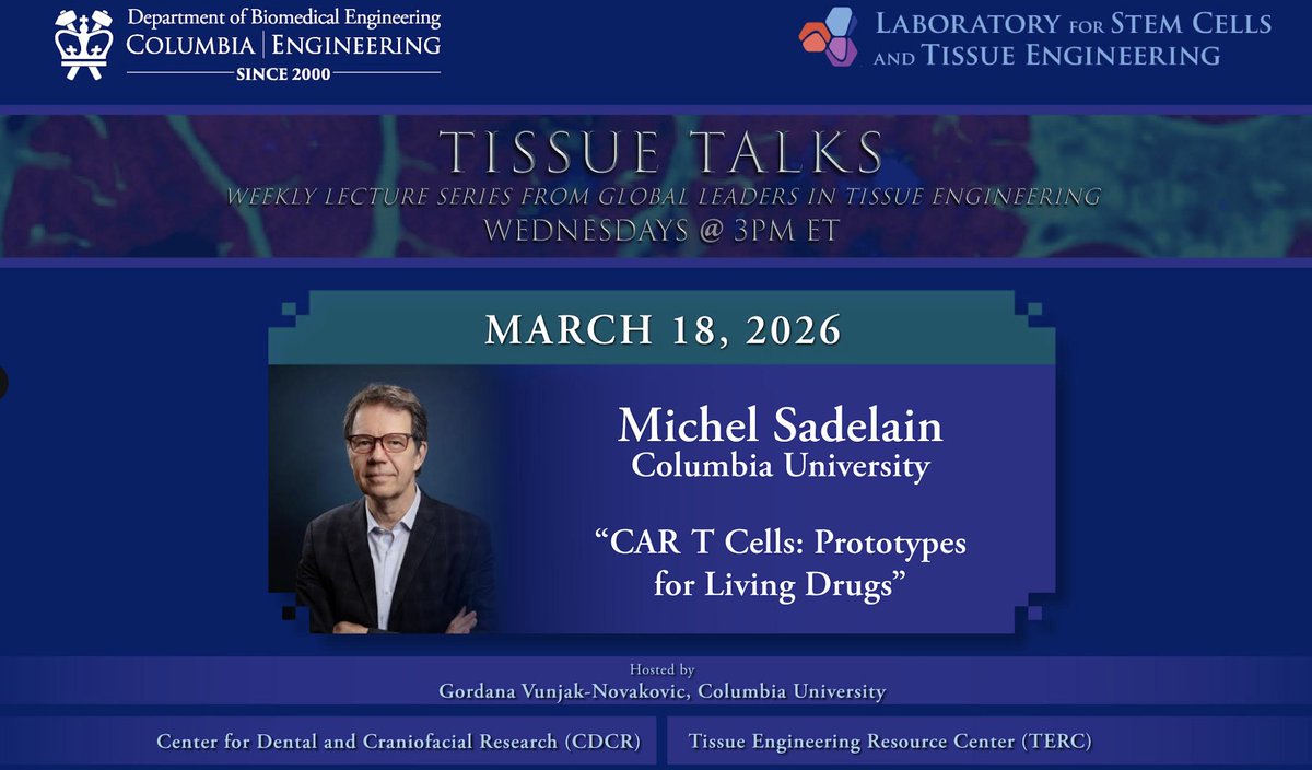 Gordana Vunjak-Novakovic tweet media