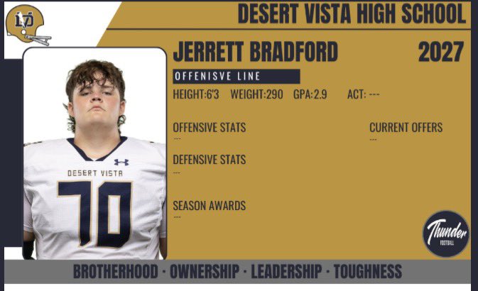 Desert Vista Football Recruiting tweet media