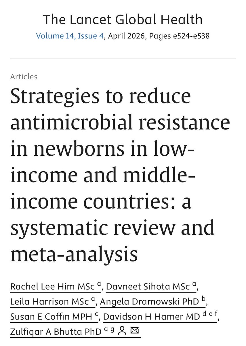 sihotad's tweet photo. NEW: Strategies to reduce antimicrobial resistance in newborns in LMICs: a systematic review and meta-analysis

Lancet GH

Our results showed that three types of interventions (regulation, education, and optimisation) must be taken together to reduce AMR.

https://t.co/FRb9wIyHnn https://t.co/9Frq3sQKjy