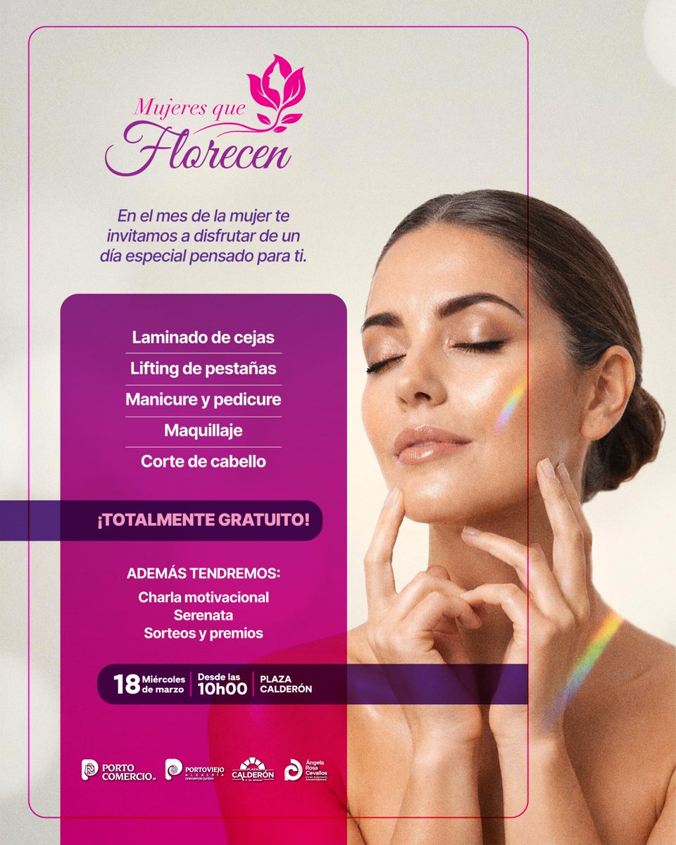 ccpdportov's tweet photo. Imperdible!!
Se parte de las diferentes actividades que las Empresas Públicas del  GAD Portoviejo , están realizando para las mujeres de nuestro cantón. https://t.co/LlE50zpCHD