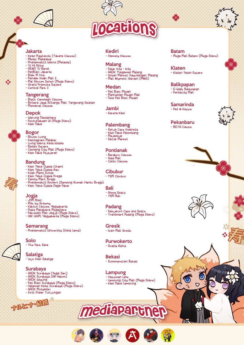 ♡ #NaruHinaWedding ♡

꩜ 9th Anniversary NaruHina Wedding (2026) ☀︎

by Project Red Scarf [ <a href="/NaruHinaEvent/">You're number one and only one #NaruHinaWedding</a> x <a href="/NaruHina_Indo/">NaruHina Indonesia 🍥☀️</a> ]

🧡 NaruHina Wedding Anniversary 2026: Special Indonesia Photobooth Event 💜

[ Art by <a href="/pndglcs/">ﾘﾝ</a> ]