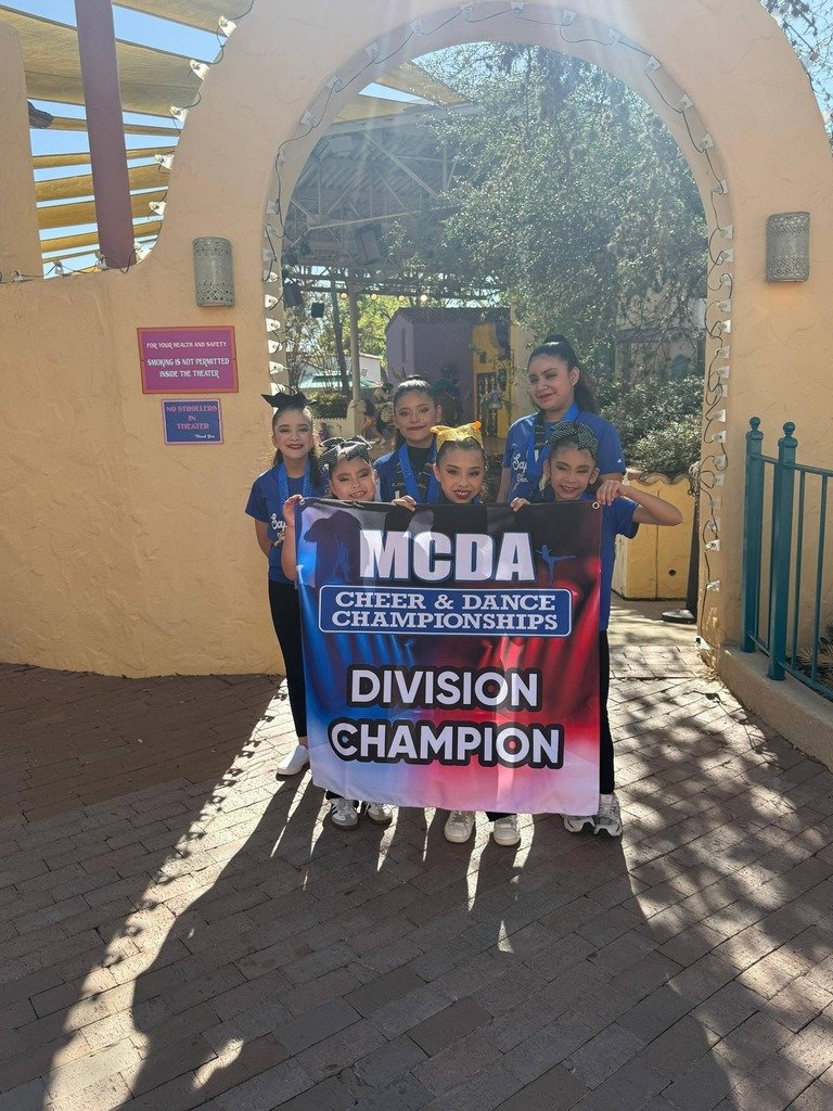 JCMartinESLISD's tweet photo. JCM Sapphires competed at the MCDA Competition at Six Flags and made our school incredibly proud! 💙💛
🏆 1st Place – Team Military
🏆 1st Place – Jazz Trio
🏆 1st Place – Janie Youth Soloist Jazz https://t.co/RKLIwVxMOM