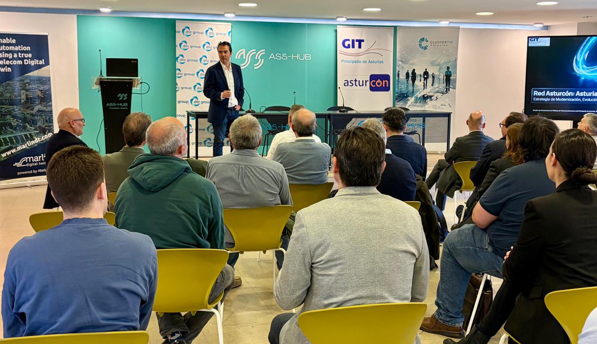 ClusterTICAstur's tweet image. Esta mañana hemos celebrado el Encuentro de las #Telecomunicaciones en Asturias, un espacio de diálogo en el que hemos reunido a empresas, instituciones y agentes del ecosistema para reflexionar sobre el presente y el futuro del sector en nuestra región.