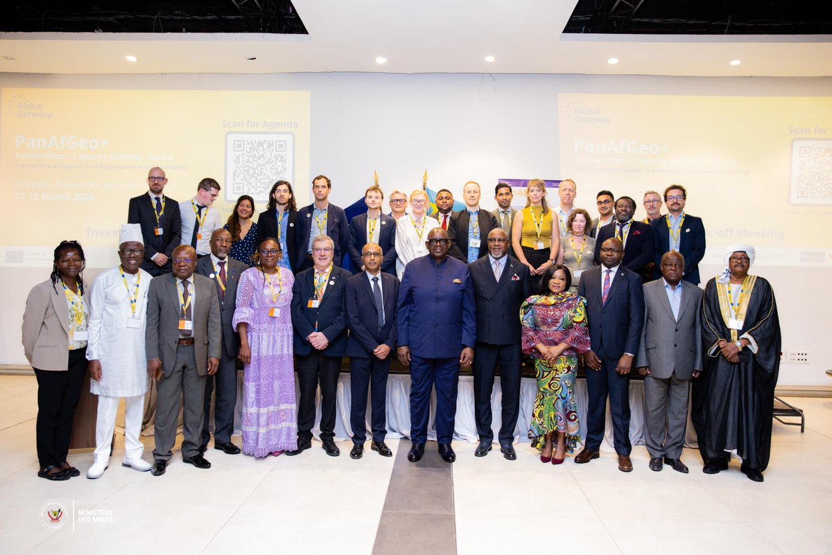 acprdcongo's tweet image. #RDC : le gouvernement congolais, à travers le ministre des Mines, a procédé mardi à #Kinshasa, au lancement officiel du programme PanAfGeo+ INVEST, visant à renforcer la gouvernance minière en République démocratique du Congo (RDC), selon un communiqué consulté par l’#ACP.

"La