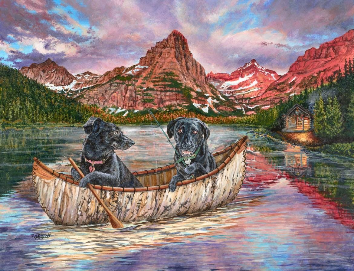 HollySimental's tweet image. Tails of the Lake signed giclee prints on sale in my #etsy shop! mamakikis.etsy.com/listing/186150… #lab #labrador #dog #doglover #dogart #animal #fishing #cabin #animalrescue #gift #giftideas #gifts #giftshop #hollysimental